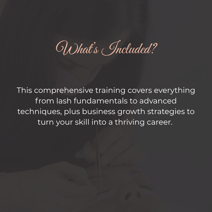 LASH EXTENSIONS MASTERY ONLINE